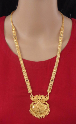 Dency Brass Gold-plated Gold Jewellery Set(Pack of 1)