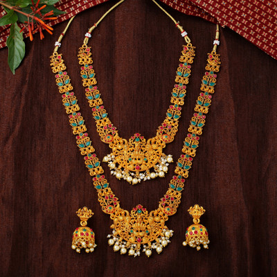 Estele Alloy Gold-plated Gold Jewellery Set(Pack of 1)
