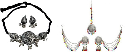 JMBW INTERNATIONAL Alloy Black, Multicolor Jewellery Set(Pack of 2)