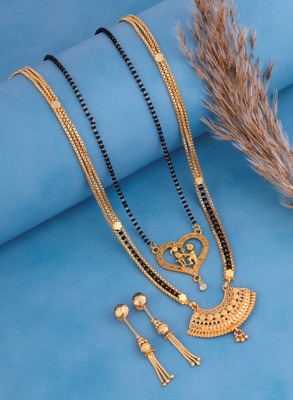 Jewel WORLD Copper, Alloy Gold-plated Gold Jewellery Set(Pack of 1)