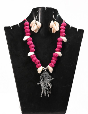 A S enterprize Oxidised Silver Multicolor Jewellery Set(Pack of 1)
