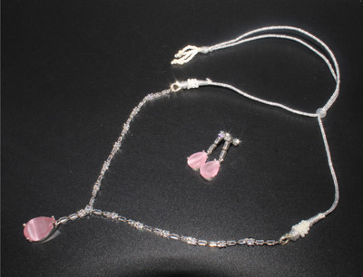 Twilight Gem Copper Silver Pink Jewellery Set(Pack of 3)