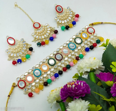 OHSUNSHINE Alloy Gold-plated Multicolor Jewellery Set(Pack of 3)