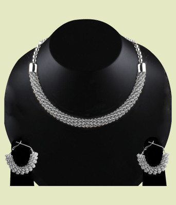 Rhosyn Brass Silver Silver Jewellery Set(Pack of 1)