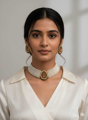 ZODIC FASHION Stone White Jewellery Set(Pack of 1)