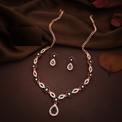 Matram Brass, Alloy Black Jewellery Set(Pack of 1)