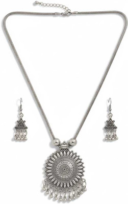 Surogya Brass Silver Jewellery Set(Pack of 1)
