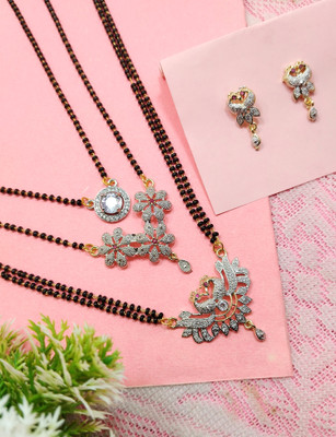 Divyanshi Collection Brass Silver Silver Jewellery Set(Pack of 3)