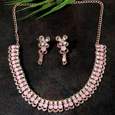 ANOUK Brass Rose Gold Jewellery Set(Pack of 3)