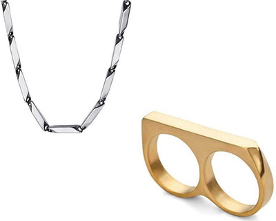 house of common Brass, Alloy, Stainless Steel Sterling Silver, Gold-plated Silver, Gold Jewellery Set(Pack of 2)