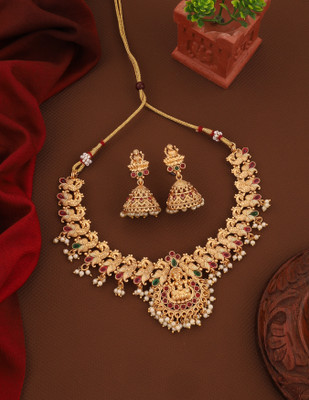 ROFARWORD Brass, Copper Gold-plated Gold Jewellery Set(Pack of 1)