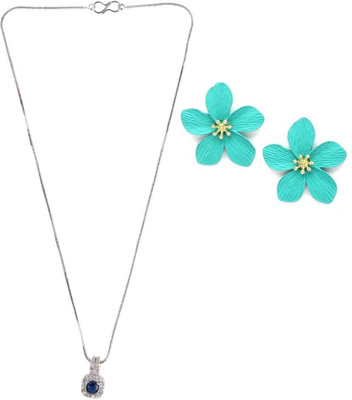 asthacollection Stone Blue, Blue Jewellery Set(Pack of 1)