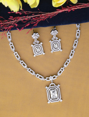 joy of jewels Alloy White Jewellery Set(Pack of 1)