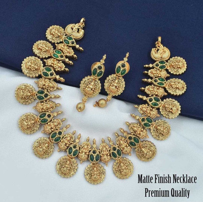 Shilpa Creation Alloy Green Jewellery Set(Pack of 1)