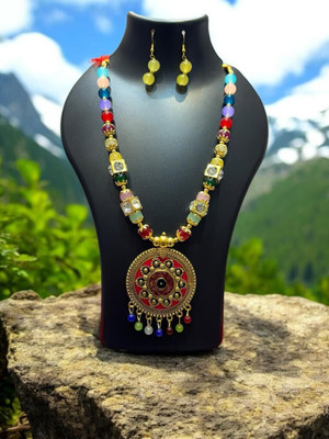 Npc Alloy Gold-plated Multicolor Jewellery Set(Pack of 1)