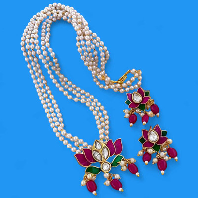 Gungun Creation Alloy Gold-plated Multicolor Jewellery Set(Pack of 1)