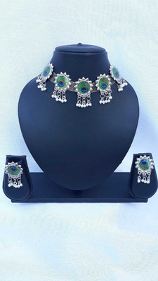 jatans Oxidised Silver Silver Jewellery Set(Pack of 3)