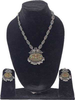 GAZAL ENTERPRISES Oxidised Silver Silver Jewellery Set(Pack of 3)