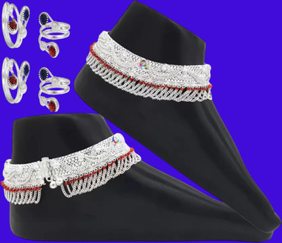 MA Enterprises Alloy Silver Jewellery Set(Pack of 1)