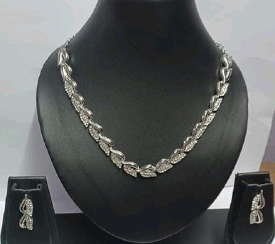 abdur raheem jewellers Brass Silver Jewellery Set(Pack of 1)