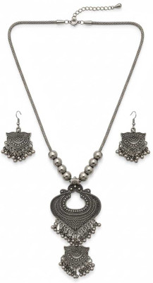 Surogya Brass Brass Silver Jewellery Set(Pack of 1)