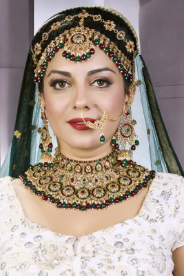 SHIV SHAKTI JEWELLERS Alloy Gold-plated Multicolor Jewellery Set(Pack of 4)