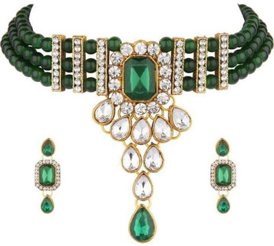 house of common Alloy Green Jewellery Set(Pack of 1)