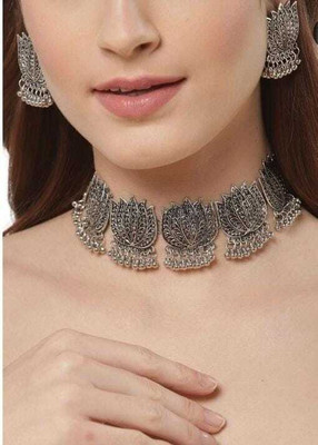 Kaima Oxidised Silver Silver Silver Jewellery Set(Pack of 1)