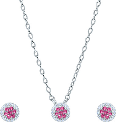 Viveta Jewels Sterling Silver Rhodium Silver Jewellery Set(Pack of 3)