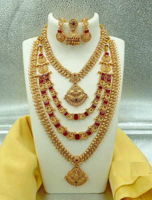 Shilpa Creation Alloy Gold-plated Gold Jewellery Set(Pack of 1)