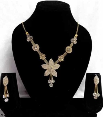 RAHUL TRADERS Alloy Gold-plated Gold Jewellery Set(Pack of 1)