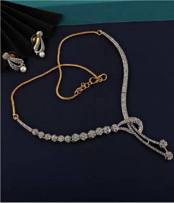 SKG Fashion Store Alloy Gold-plated Gold, Silver Jewellery Set(Pack of 1)