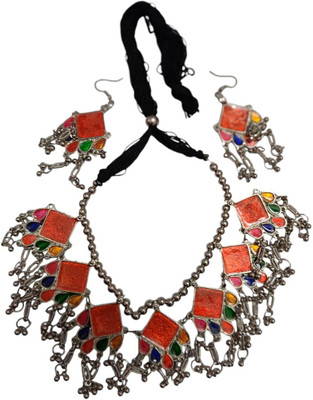 Poonam Art And Craft Metal Multicolor Jewellery Set(Pack of 1)