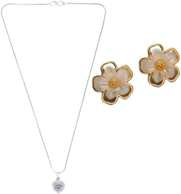 SKG Fashions Stone Blue, Gold Jewellery Set(Pack of 1)