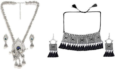 MAYRA TRADING Alloy Silver Jewellery Set(Pack of 1)