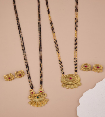 evashoppy Copper Gold-plated Gold Jewellery Set(Pack of 1)