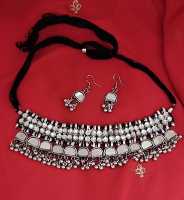 Luckshay creations Dori, Alloy White Jewellery Set(Pack of 1)