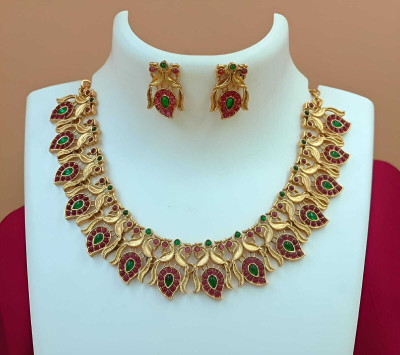 Shilpa Creation Alloy Gold-plated Gold Jewellery Set(Pack of 2)