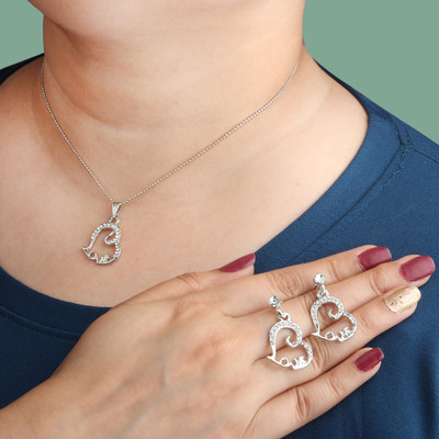 Rhosyn Brass, Alloy Gold-plated Silver Jewellery Set(Pack of 3)