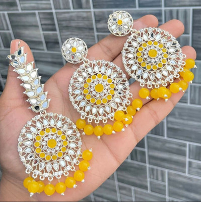 jalaram Alloy Gold-plated Yellow Jewellery Set(Pack of 3)