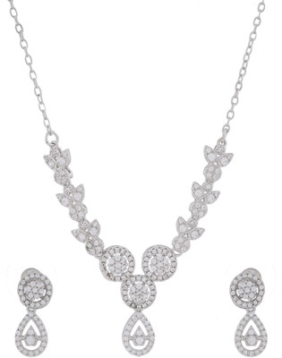 sky shopper Copper Silver Silver Jewellery Set(Pack of 1)