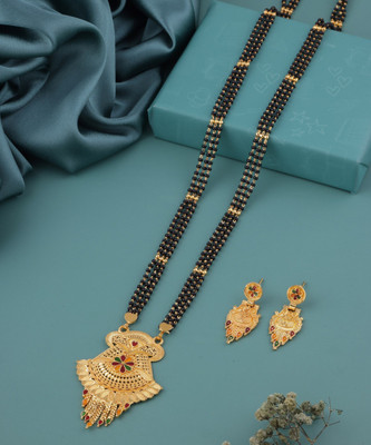 house of common Alloy Gold-plated Gold Jewellery Set(Pack of 1)