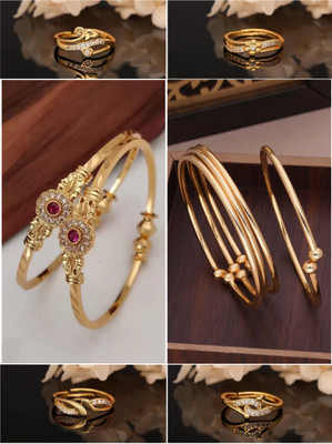 ANOUK Brass Gold-plated Multicolor Jewellery Set(Pack of 6)