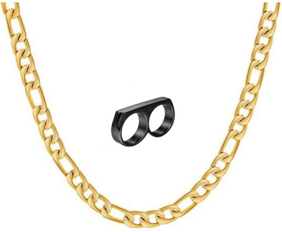 mattrachaya Alloy Gold-plated, Titanium Black, Gold Jewellery Set(Pack of 2)