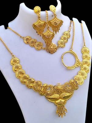 Shinecraft Brass, Alloy Brass, Gold-plated Gold, Platinum Jewellery Set(Pack of 1)