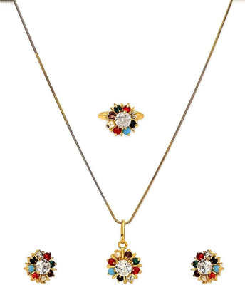 Bhagya Lakshmi Alloy Multicolor Jewellery Set(Pack of 1)