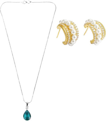 asthacollection Stone Green, Gold Jewellery Set(Pack of 1)