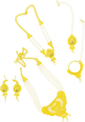 Noya Alloy Gold-plated Gold Jewellery Set(Pack of 1)