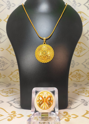 Divyanshi Collection Brass Gold-plated Gold Jewellery Set(Pack of 2)