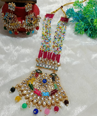 DDVS FASHION Brass Gold-plated Multicolor Jewellery Set(Pack of 1)